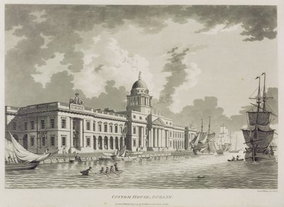 The Custom House, Dublin, 1792 by James Malton