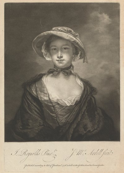 Catherine Chambers (née Moore) by James McArdell