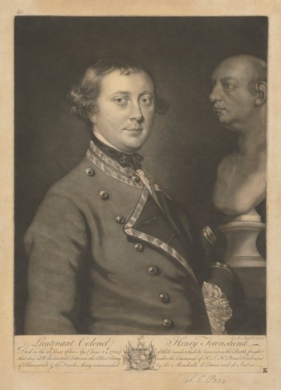 Lieutenant Colonel Henry Townshend by James McArdell