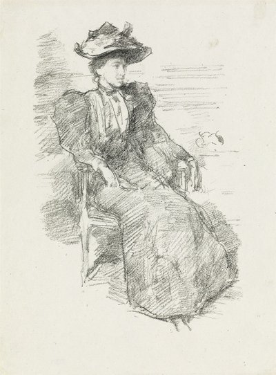 A Portrait: Mildred Howells by James Abbott McNeill Whistler