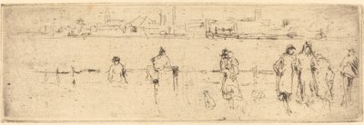 A Sketch on the Embankment by James Abbott McNeill Whistler