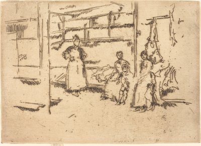 After the Sale, Hounsditch by James Abbott McNeill Whistler