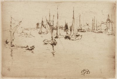 Barges, Dordrecht by James Abbott McNeill Whistler