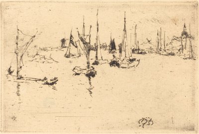 Boats, Dordrecht by James Abbott McNeill Whistler