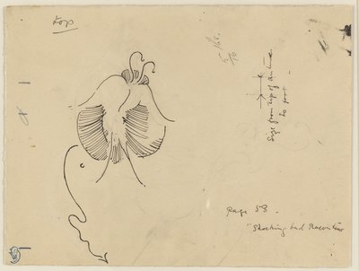 Butterfly (front); Fragment of Butterfly (back) by James McNeill Whistler