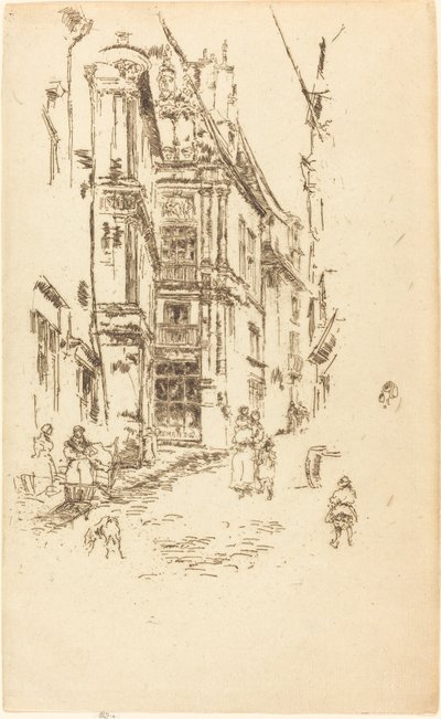 Chancellerie, Loches by James Abbott McNeill Whistler