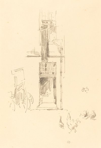 Cocks and Hens, Hôtel Colbert by James Abbott McNeill Whistler