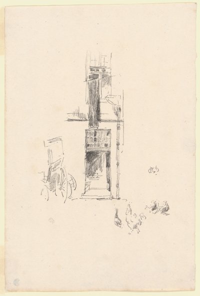 Cocks and Hens, Hôtel Colbert by James Abbott McNeill Whistler