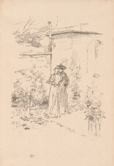 Confidences in the Garden by James Abbott McNeill Whistler