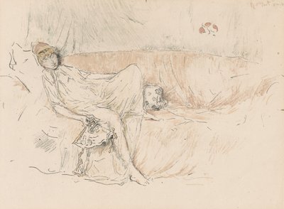 Draped Figure, Reclining by James Abbott McNeill Whistler