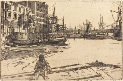 Eagle Wharf by James Abbott McNeill Whistler
