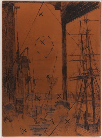 Etching Plate: Rotherhithe by James Abbott McNeill Whistler