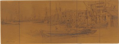 Etching Plate: Thames Warehouses by James Abbott McNeill Whistler