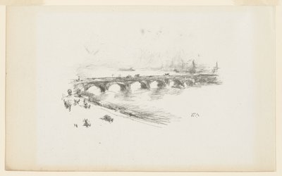 Evening, Little Waterloo Bridge by James Abbott McNeill Whistler