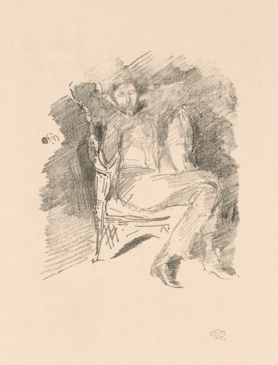 Firelight: Joseph Pennell, No. 1 by James McNeill Whistler