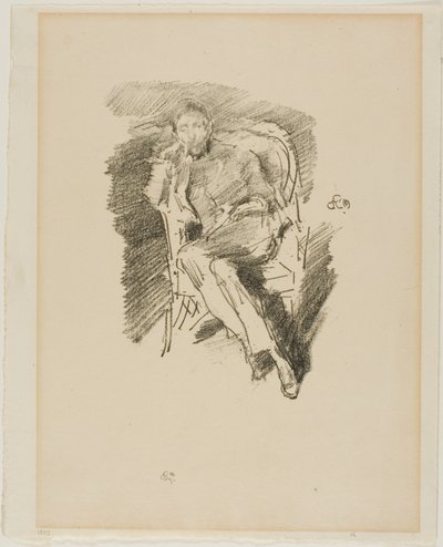 Firelight: Joseph Pennell, No. 2 by James Abbott McNeill Whistler