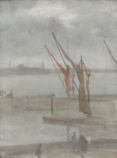 Grey and Silver: Chelsea Wharf by James Abbott McNeill Whistler
