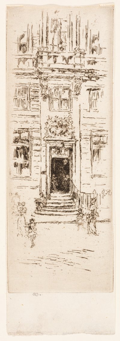 House of the Swan, Brussels by James Abbott McNeill Whistler