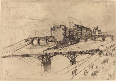 Isle de la Cite, Paris by James Abbott McNeill Whistler