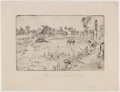 Landscape with Horses by James Abbott McNeill Whistler