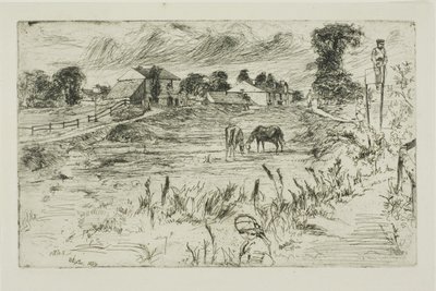 Landscape with Horses by James Abbott McNeill Whistler