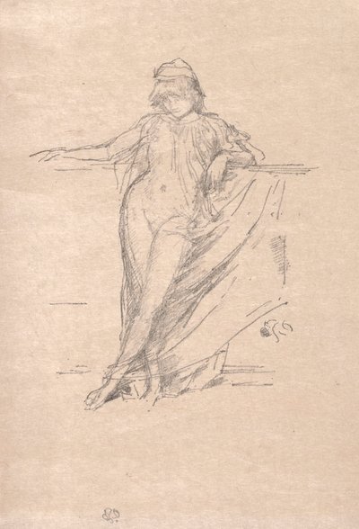 Little Draped Figure Leaning by James McNeill Whistler