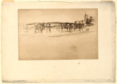 Little Putney Bridge by James Abbott McNeill Whistler