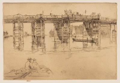 Old Putney Bridge by James Abbott McNeill Whistler