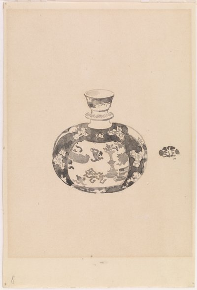 Oviform Ginger-Jar with Bell-Shaped Cover by James Abbott McNeill Whistler