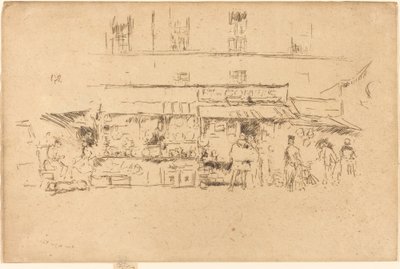 Quai de Montebello by James Abbott McNeill Whistler