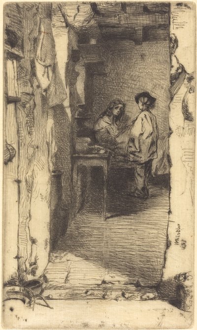 Rag Pickers, Quartier Mouffetard, Paris by James Abbott McNeill Whistler
