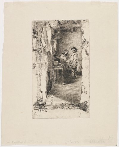 Rag Pickers, Quartier Mouffetard, Paris by James Abbott McNeill Whistler