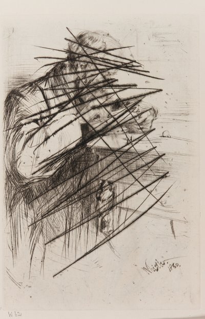 Riault (The Wood Engraver) by James Abbott McNeill Whistler