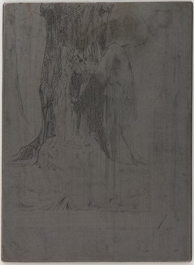 Seymour Standing under a Tree by James Abbott McNeill Whistler