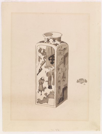 Square Canister with Expanding Neck by James Abbott McNeill Whistler