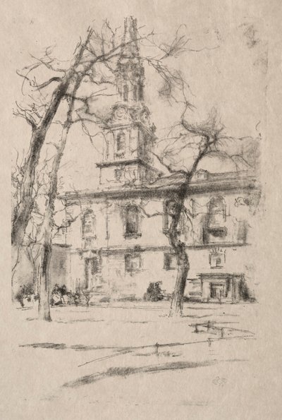 St. Giles-in-the-Fields by James McNeill Whistler