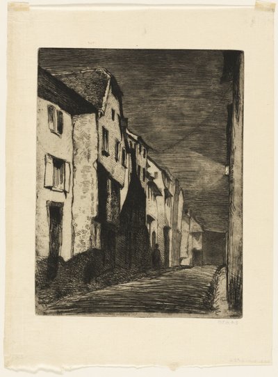 Street at Saverne by James Abbott McNeill Whistler