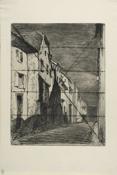 Street at Saverne by James Abbott McNeill Whistler