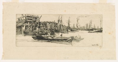 Thames Warehouses by James Abbott McNeill Whistler