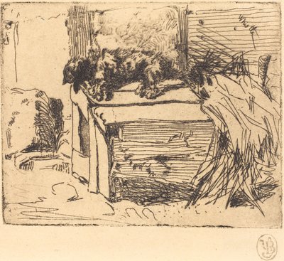 The Dog on the Kennel by James Abbott McNeill Whistler