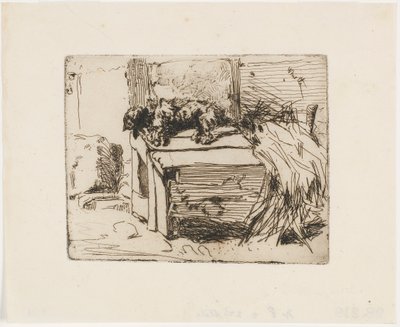 The Dog on the Kennel by James Abbott McNeill Whistler