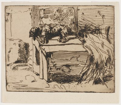 The Dog on the Kennel by James Abbott McNeill Whistler