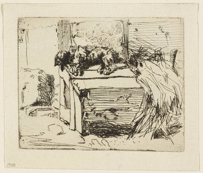 The Dog on the Kennel by James Abbott McNeill Whistler