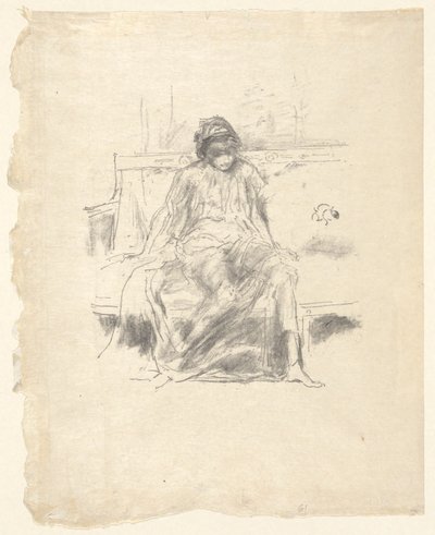 The Draped Figure Seated by James Abbott McNeill Whistler
