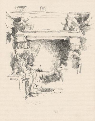 The Fireplace by James McNeill Whistler