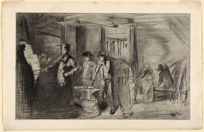 The Forge by James Abbott McNeill Whistler
