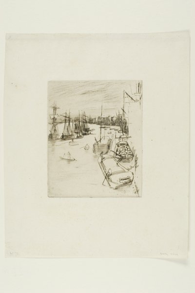 The Little Rotherhithe by James Abbott McNeill Whistler