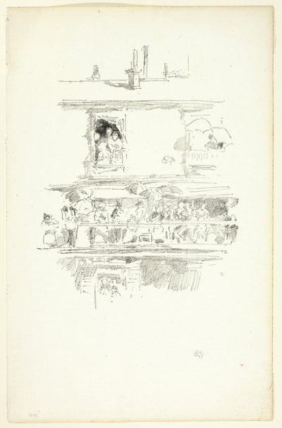 The Long Balcony by James Abbott McNeill Whistler