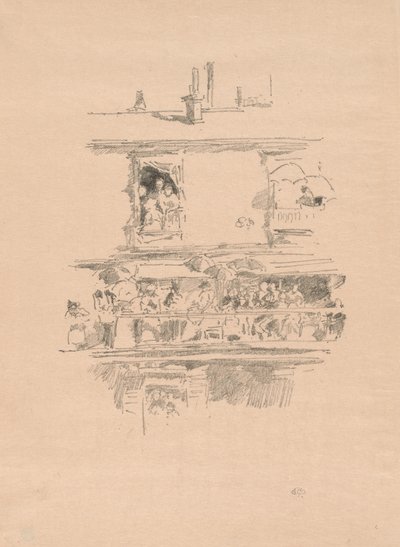 The Long Balcony by James McNeill Whistler
