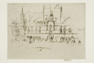 The Market, Bruges by James Abbott McNeill Whistler